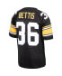 Фото #4 товара Men's Jerome Bettis Black Pittsburgh Steelers 1996 Authentic Throwback Retired Player Jersey