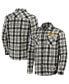 Фото #1 товара Men's Darius Rucker Collection by Black San Diego Padres Plaid Flannel Button-Up Shirt