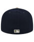 Фото #3 товара Men's Navy Houston Astros Canvas A-Frame 59FIFTY Fitted Hat