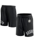 ფოტო #1 პროდუქტის Men's Black Brooklyn Nets Free Throw Mesh Shorts