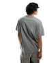 Weekday oversized t-shirt in khaki grey