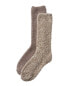 Barefoot Dreams 2Pk Cozychic Socks Women's Grey Os