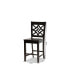 Фото #4 товара Nicolette Modern and Contemporary Transitional Wood Counter Stool Set, 2 Piece