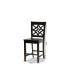 Nicolette Modern and Contemporary Transitional Wood Counter Stool Set, 2 Piece