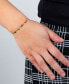 ფოტო #4 პროდუქტის Multi color Glass Guardian Eye Adjustable Bracelet in Gold or Silver Plated