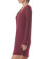 Women's Ribbed Long-Sleeve Sleepshirt