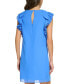 Фото #2 товара Women's Jewel-Neck Pleat-Sleeve Chiffon Dress