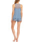 ფოტო #2 პროდუქტის Frances Knit Cami Tap Pajama Set