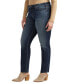 Фото #4 товара Plus Size Suki Mid Rise Straight Luxe Stretch Jeans