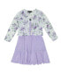 Фото #1 товара Платье для малышей Trixxi Кардиган Layered Dress с набором Scrunchies