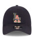 Фото #4 товара Men's Navy Los Angeles Dodgers 2023 Fourth of July 9TWENTY Adjustable Hat