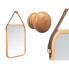 Фото #3 товара Hanging mirror Натуральный Кожа Бамбук Прямоугольный 34 x 41,5 x 1,5 cm (6 штук)