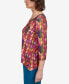 ფოტო #3 პროდუქტის Women's Classic Chevron Knit Sharkbite Hem Top