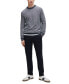 Фото #3 товара Men's Honeycomb-Structured Tapered-Fit Trousers