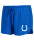 ფოტო #3 პროდუქტის Women's Royal/Grey Indianapolis Colts Raglan Long Sleeve T-Shirt Shorts Lounge Set