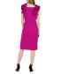 ფოტო #2 პროდუქტის Women's Ruffled-Shoulder Sleeveless Dress