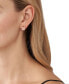ფოტო #3 პროდუქტის 14K Rose Gold-Plated Sterling Silver Pave Lock Stud Earrings
