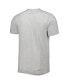 Фото #2 товара Men's Heathered Gray Distressed Miami Dolphins Dozer Franklin Lightweight T-shirt