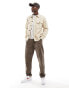 GANT linen cotton twill overshirt in beige Бежевый, S - 46 - фото #3