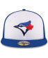 Фото #2 товара Men's White/Royal Toronto Blue Jays 2017 Authentic Collection On-Field 59FIFTY Fitted Hat