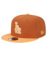 Фото #1 товара Men's Brown Los Angeles Dodgers Spring Color Two-Tone 9FIFTY Snapback Hat