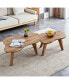 Modern Wood Coffee Table, Cloud Shape, Multipurpose