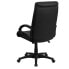 Фото #2 товара High Back Black Leather Executive Swivel Chair With Arms
