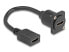 Фото #1 товара Delock D-Typ Kabel HDMI Buchse> schwarz 20cm - Cable - Digital/Display/Video