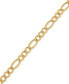ფოტო #2 პროდუქტის Men's Figaro Link Chain Necklace (7-1/5MM) in 10k Gold