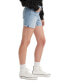 ფოტო #3 პროდუქტის Women's Mid Rise Mid-Length Stretch Shorts