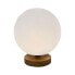 Фото #2 товара Настольная лампа DKD Home Decor Натуральный Деревянный полиэтилен Алюминий Белый (20 x 20 x 23 cm)