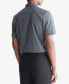Men's Slim Fit Tonal Windowpane Short Sleeve Button-Front Shirt