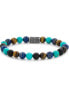 Фото #1 товара Браслет мужской Rebel & Rose Armband Mix Turquoise 925 RR-8S006-S-L