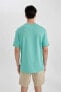 Erkek T-shirt B9004ax/gn1221 Green