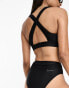 Фото #2 товара Nike Swimming Fusion high waist bikini bottoms in black