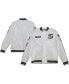 Men's White Chicago White Sox City Collection Satin Full-Snap Varsity Jacket