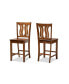 Fenton Modern and Contemporary Transitional Wood Counter Stool Set, 2 Piece
