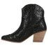 Фото #6 товара Matisse Harlow Rhinestone Snip Toe Cowboy Booties Womens Black Dress Boots HARLO