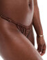 River Island studded bikini bottoms in brown Коричневый, 34 - фото #2