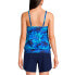 Women's Chlorine Resistant Blouson Tankini Swimsuit Top