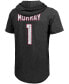Фото #2 товара Men's Kyler Murray Black Arizona Cardinals Player Name Number Tri-Blend Hoodie T-shirt