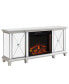 Lita Mirrored Electric Fireplace