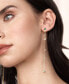 Green Opal Linear Earrings in 18K Gold Plating