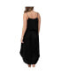 ფოტო #3 პროდუქტის Maternity Nursing Slip Satin Dress Black
