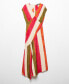 Фото #6 товара Women's Cut-Out Striped Dress