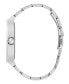 Men's Analog Silver-Tone 100% Steel Watch 42mm