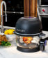 Self Cleaning Glass Bowl Air Fryer Set, 4 Piece- Midnight