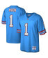 Men's Warren Moon Light Blue Houston Oilers Legacy Replica Jersey