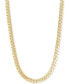 Фото #3 товара Italian Gold flat Cuban Link 22" Chain Necklace in 10k Gold