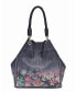 Women's Barracuda Hand Painted Clasp Closure Tote Bag